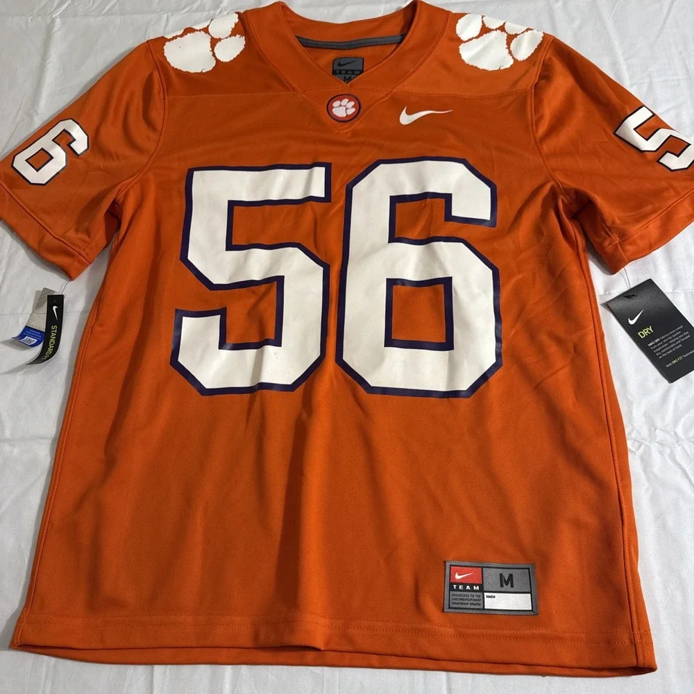 Nike Clemson Tigers Football Jersey Men Medium Orange #55 DAWSON NEW WITH TAGS
